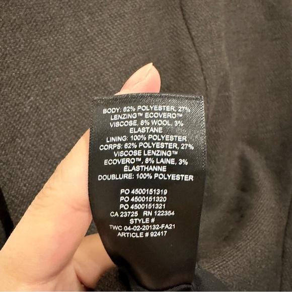 Aritzia Wilfred Desire Vest Dark Brown Like New Size 4 - Picture 6 of 6